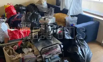 Изпразване на апартаменти с отпадъци в Пещера