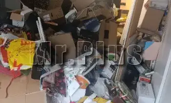 Изпразване на апартаменти с отпадъци в Харманли